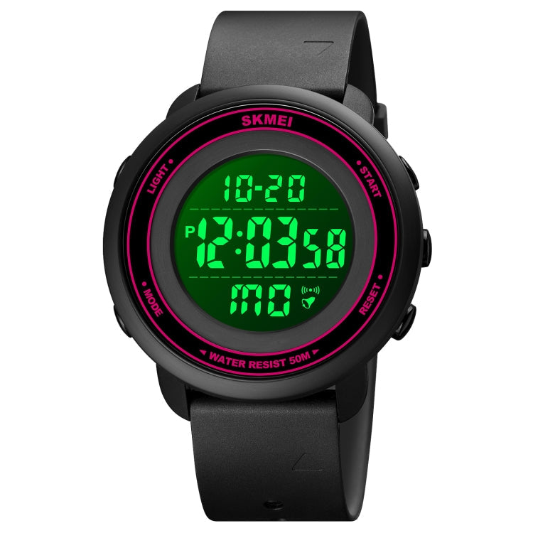 skmei-1736-triplicate-round-dial-timing-led-digital-display-luminous-electronic-watchrose-red-and-black