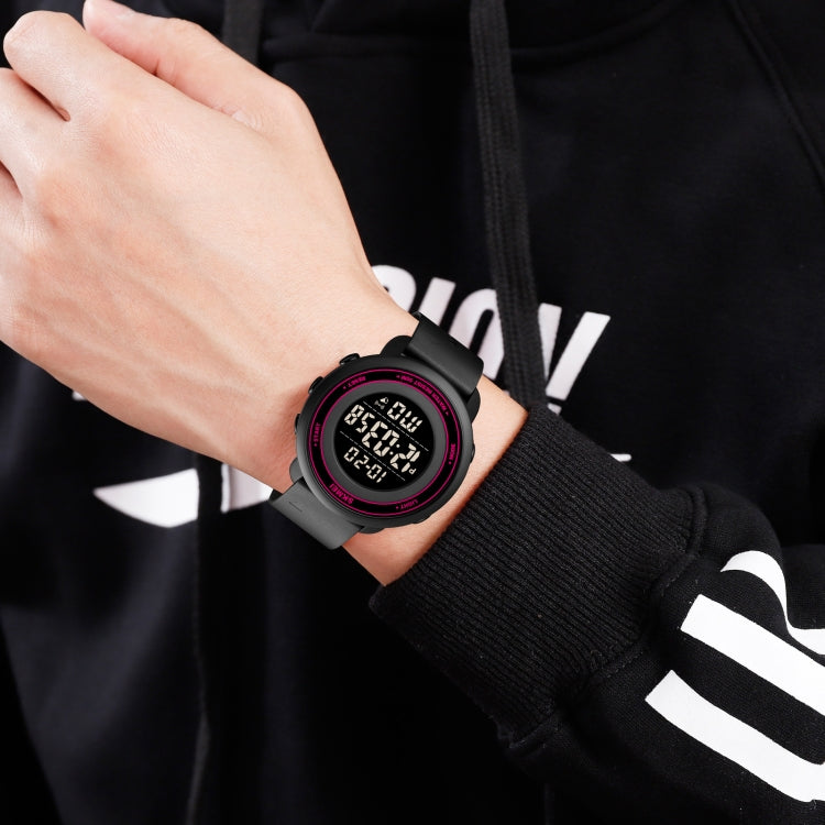skmei-1736-triplicate-round-dial-timing-led-digital-display-luminous-electronic-watchrose-red-and-black