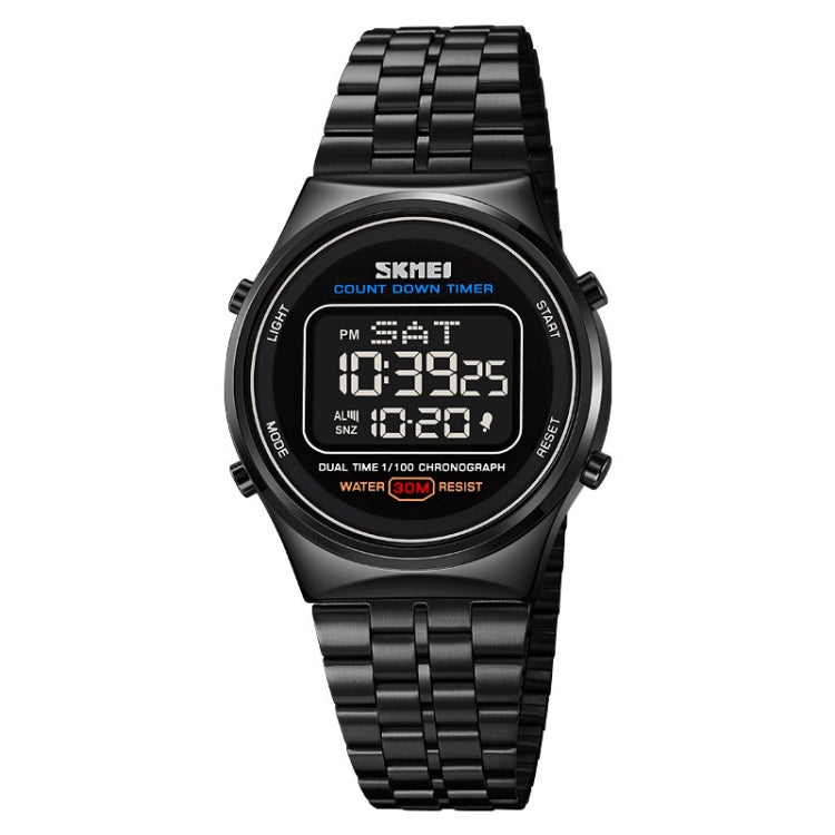 skmei-1882-multifunctional-men-30m-waterproof-luminous-stainless-steel-digital-wrist-watchblack