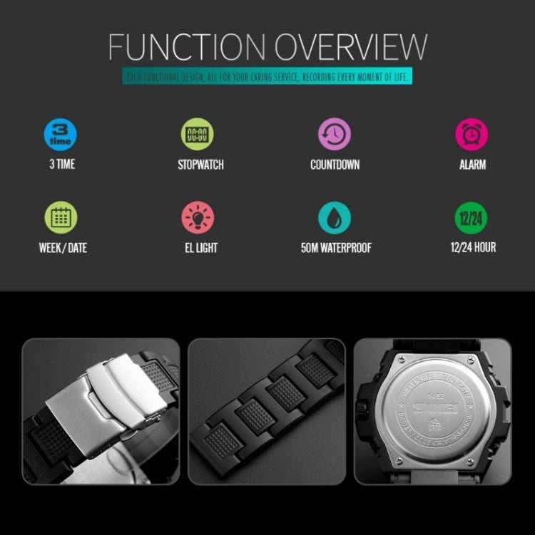 skmei-1452-outdoor-sports-electronic-watch-multifunctional-waterproof-watcharmygreen