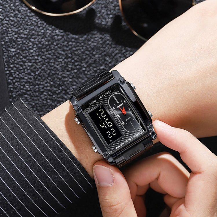 skmei-1868-square-double-display-waterproof-men-watch-style-steel-belt-black