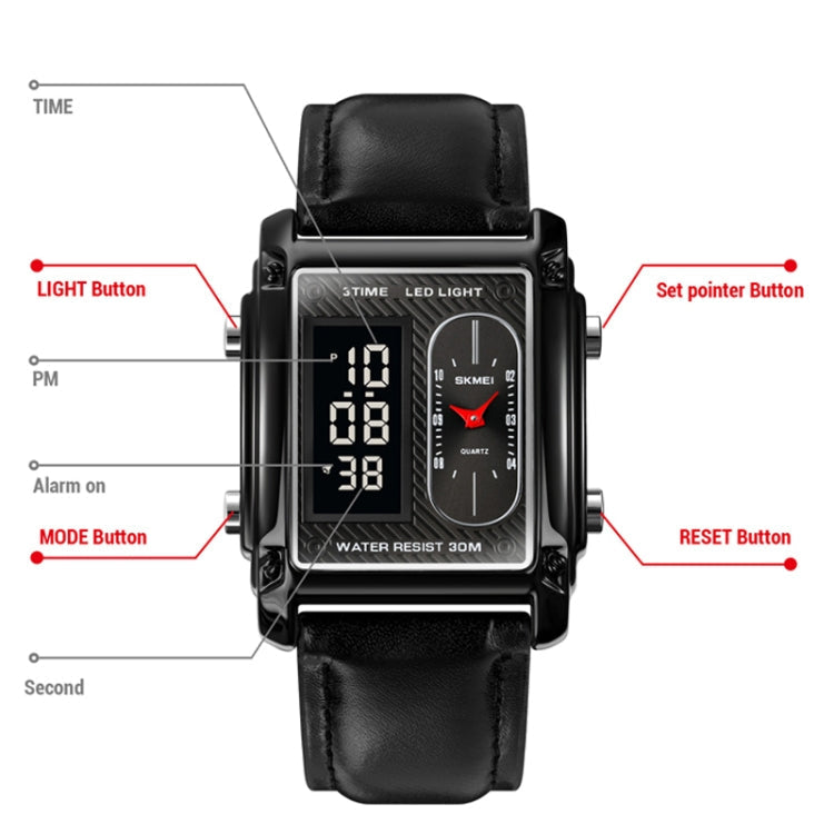 skmei-1868-square-double-display-waterproof-men-watch-style-leather-belt-silver