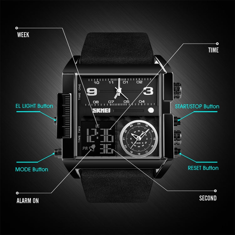 skmei-1391-multifunctional-men-business-digital-watch-30m-waterproof-square-dial-wrist-watch-with-leather-watchbandblack