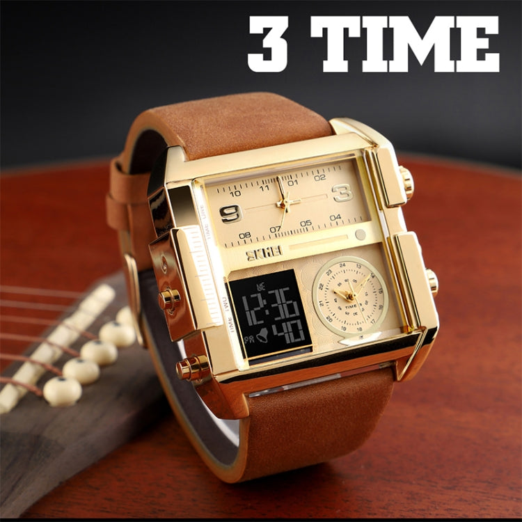 skmei-1391-multifunctional-men-business-digital-watch-30m-waterproof-square-dial-wrist-watch-with-leather-watchbandblack