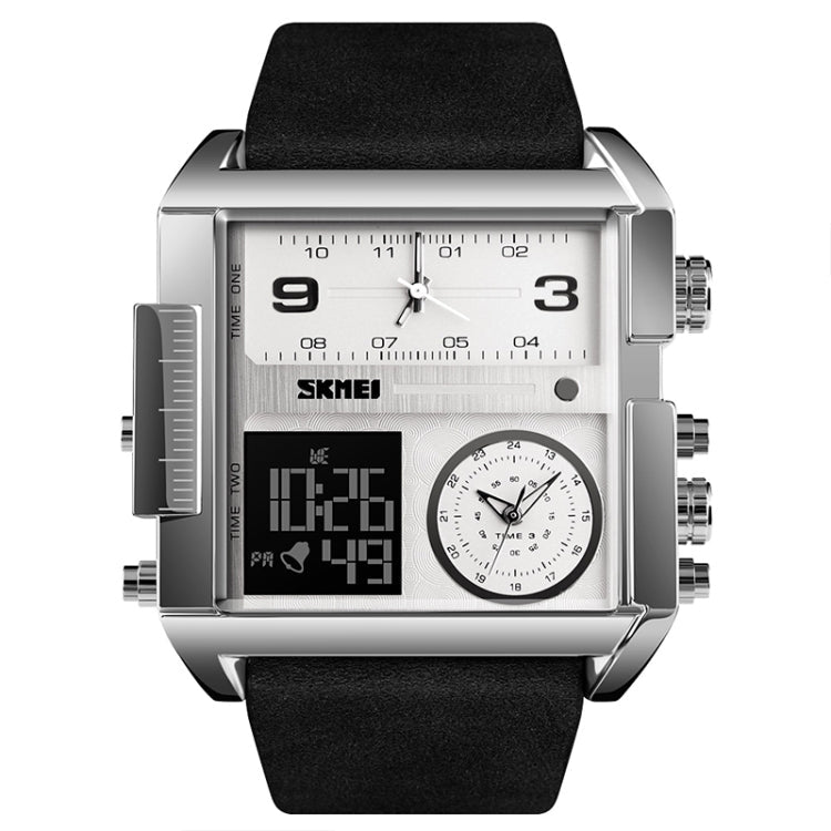 skmei-1391-multifunctional-men-business-digital-watch-30m-waterproof-square-dial-wrist-watch-with-leather-watchbandsilver-black