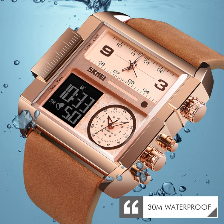 skmei-1391-multifunctional-men-business-digital-watch-30m-waterproof-square-dial-wrist-watch-with-leather-watchbandbrown